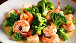 Broccoli and Shrimp Scampi