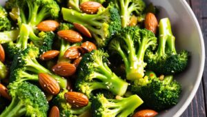 Broccoli and Almond Stir-Fry